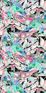 Abstract Merino Wool Travel Cape