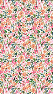 Floral Merino Wool Travel Cape