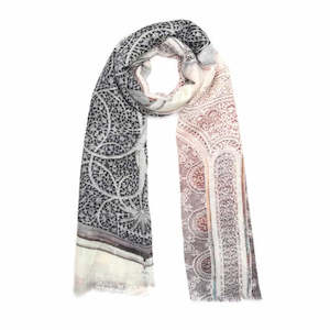 Architectural: Moroccan Arch Architectural Scarf – Fine Merino Wool Designer Wrap | Intricate Mosaic Tree of Life Window Print