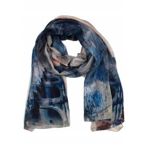 Architectural: London Cityscape Art Scarf – Pure Silk Designer Wrap | Architectural Abstract Print