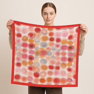 Architectural: Abstract Pure Silk Square Scarf