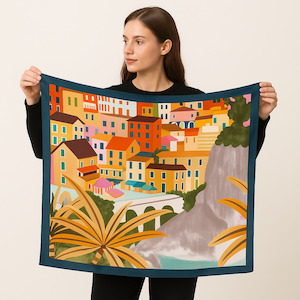 Architectural Pure Silk Square Scarf