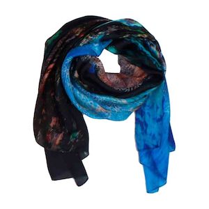 Australian Coastal: Ocean Reef Coral Australian Coastal Scarf – Pure Silk  Designer Wrap | Marine Nature Print