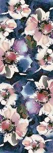 Cashmere Wool: Floral Print Pure Cashmere Wool Scarf