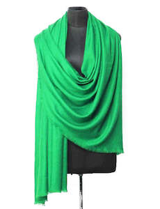 Cashmere Wool: Lime Green 100% Cashmere Wool Scarf