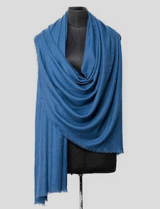 Navy Blue Pure Cashmere wool Scarf