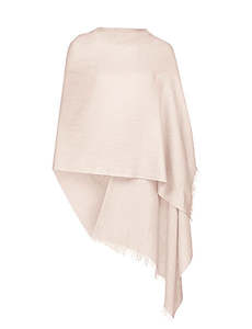 Solids: Cream Pure Cashmere wool Scarf