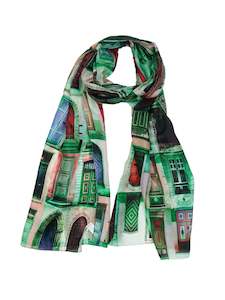 Architectural Pure Silk Designer Scarf