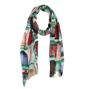 Structural: Architectural Modal Silk Designer Scarf