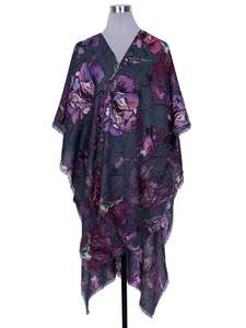 Trending: Enchanted Floral Merino Wool Travel Cape