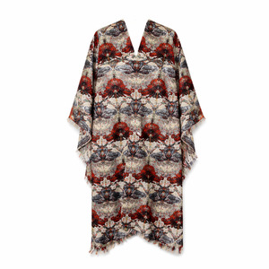 Fashion: Animal Merino Wool Travel Cape