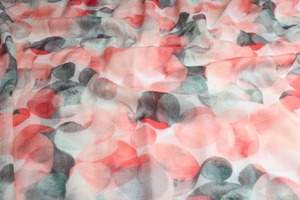 Cashmere Wool: Blush Pebble Watercolour Print Scarf – Cashmere Wool Wrap | Modern Pink & Grey Pattern