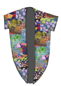 Fashion: Monet Garden Reverie – Old Masters Long Slit Kimono