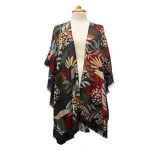 Fashion: Tropical Merino Wool Travel Cape