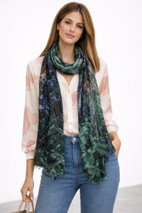 New Arrival: Whispering Lake Garden – Fine Merino  Scarf