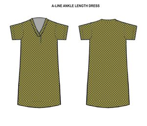 Dresses: VNDS-PB53 (V-neck dress)