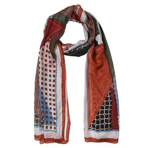 Geometric: Modern Mosaic Angles – Pure Silk Geometric Statement Scarf