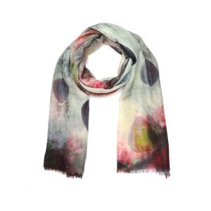 Autumn Sky Balloons Scarf – Cotton Modal Wrap | Abstract Hot Air Balloons in Sunset Clouds