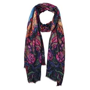 Modal Silk: Tulip Horizon Reverie – Modal Silk Scarf