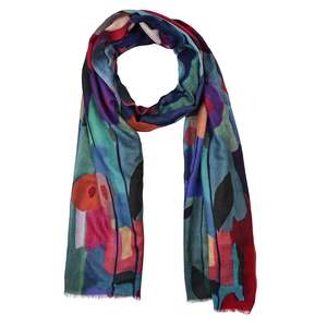 Modal Silk: Petal Rain Abstract – Modal Silk Scarf
