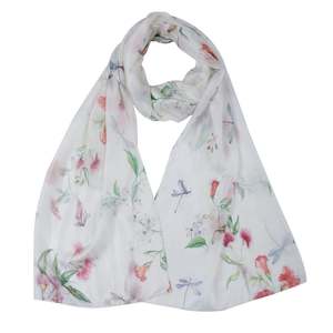 Floral Pure Silk Designer Scarf