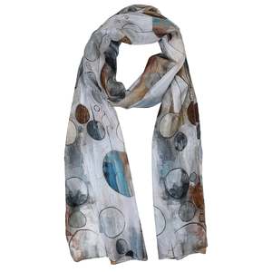 Circles in Motion – Pure Silk Summer Scarf