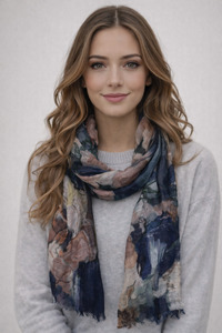 Fabric: Blush Ink Reverie – Fine Merino Scarf