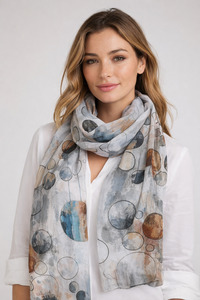 Circles in Motion – Fine Merino Winter Scarf