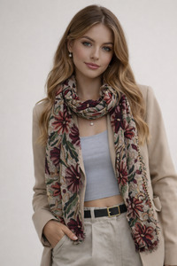 Heirloom Garden Vine – Modal Silk Scarf