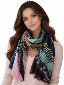 Chromatic FloScarfwlines – Modal Silk Scarf