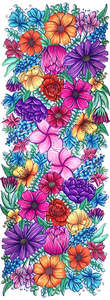 Festival Garden Delight –  Modal Silk Summer Scarf