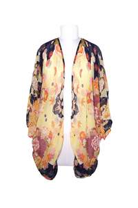Floral Yellow Kimono
