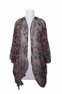 Kimonos: Pink Snake Skin Kimono