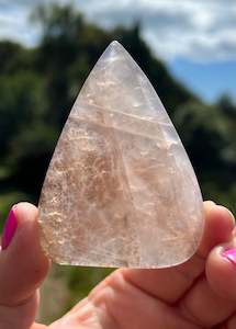Rose Quartz: Dendritic Rose Quartz freeform