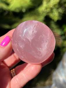 Rose Quartz: Star Rose Quartz Palm Stone