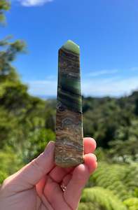 Kiwi Calcite Obelisk
