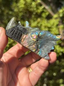 Labradorite: Labradorite Dragon head, Carved