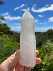 Clear/Milky Quartz Tower