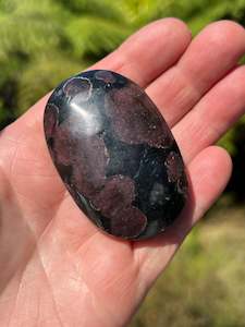 Almandine Garnet in Anthophyllite and Cordierite Soapstone