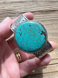 Turquoise and Sterling Silver Cuff