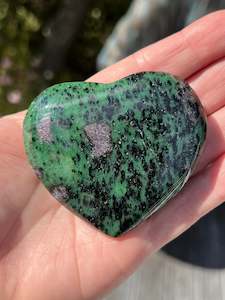 Clearance Selection: Ruby Zoisite Heart