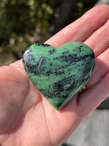 Ruby Zoisite Heart