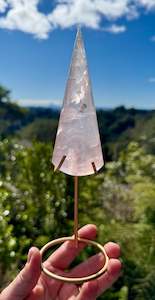 Girasol Rose Quartz Teardrop