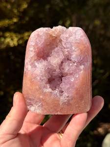Pink Amethyst Druzy Freeform