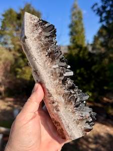 Smoky Quartz Cluster Tower, Heated