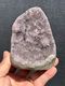 Lilac Amethyst Cluster cut base with Stalactite rose 9