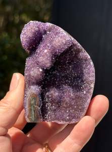 Amethyst: Amethyst Cluster cut base with Stalactites 6