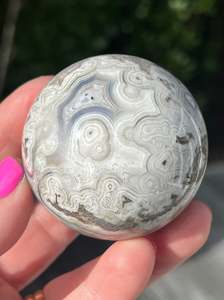 Crazy Lace Agate Sphere, Mexican