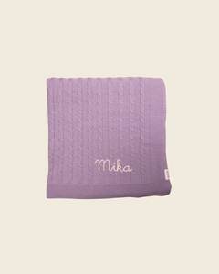 Merino Baby Blanket- Name Only