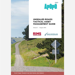 Products: Unsealed Roads Tactical Asset Management Guide - Āpōpō